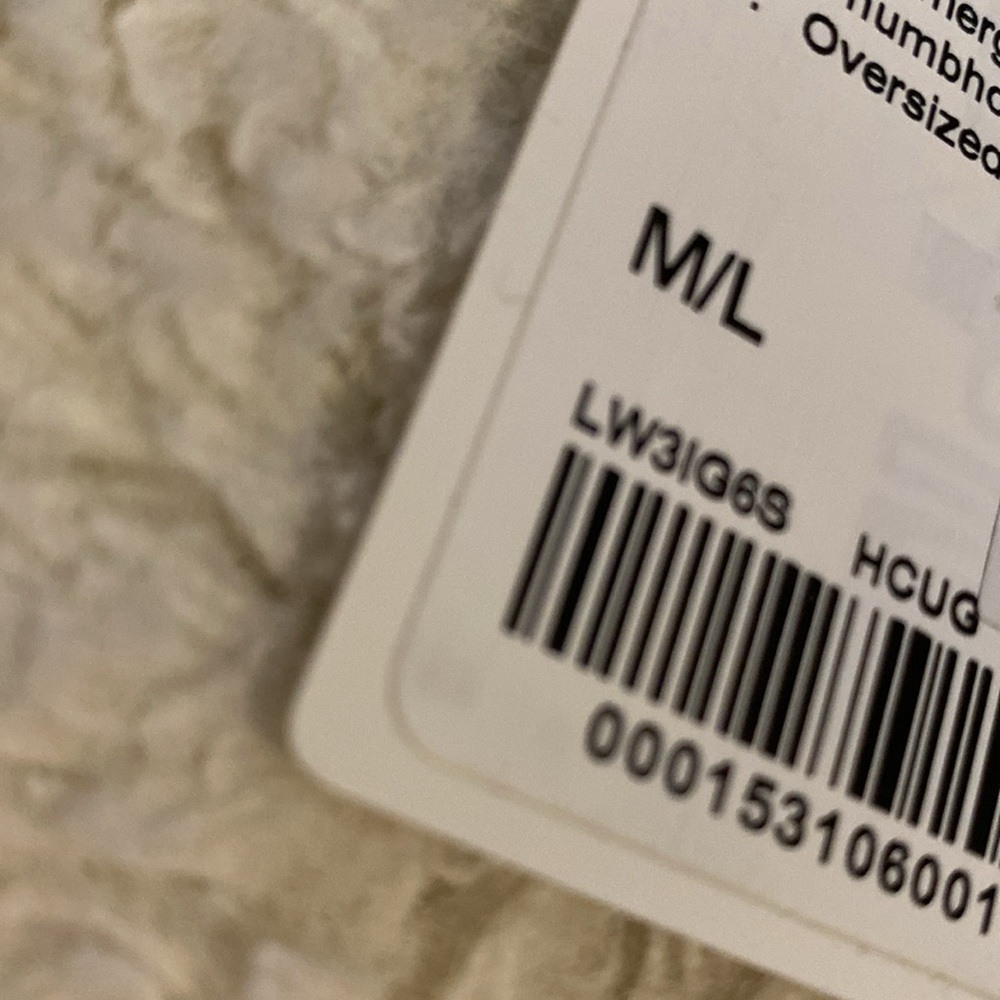 ❤️ Lululemon Scuba Oversized Full Zip in HCUG M/L NWT - Picture 8 of 9